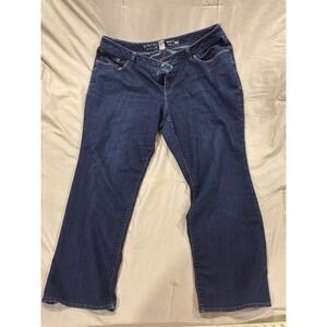 Sonoma Life Style Bootcut Jeans Womens 16WS Mid Rise Dark Wash Denim